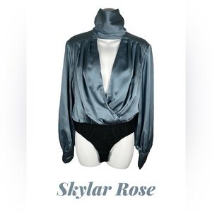 Skylar Rose | Deep V Turtleneck Bodysuit | NWT!